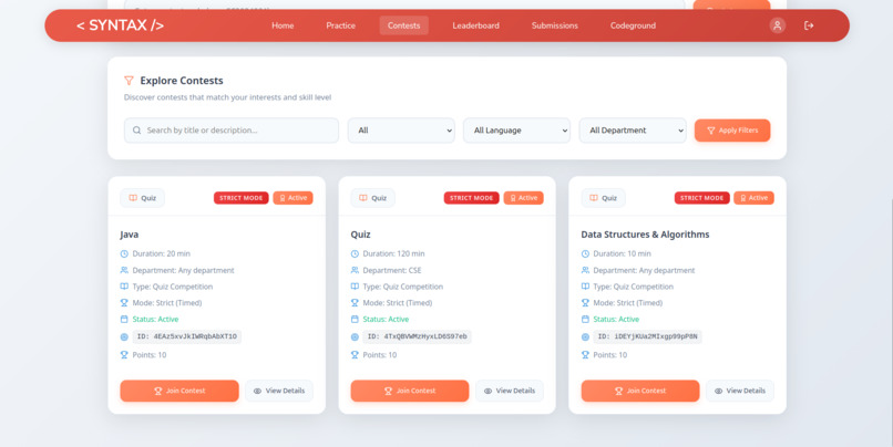 Syntax – screenshot 1
