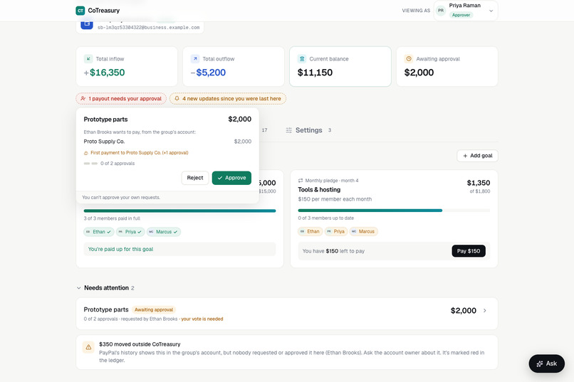 CoTreasury – screenshot 5