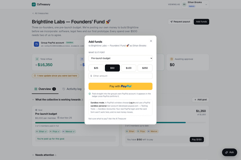 CoTreasury – screenshot 7