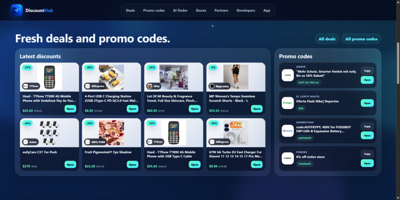 DiscountHub — AI Shopping Platform – screenshot 2