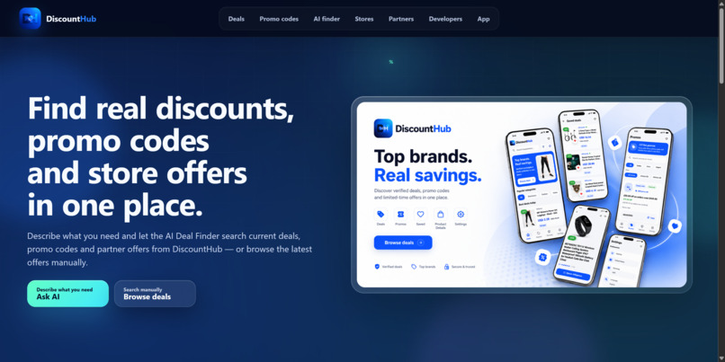 DiscountHub — AI Shopping Platform – screenshot 1