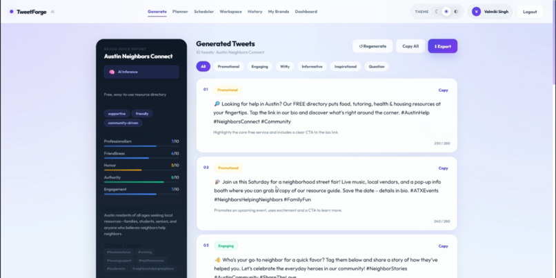 TweetForge AI: Community Content Engine – screenshot 3
