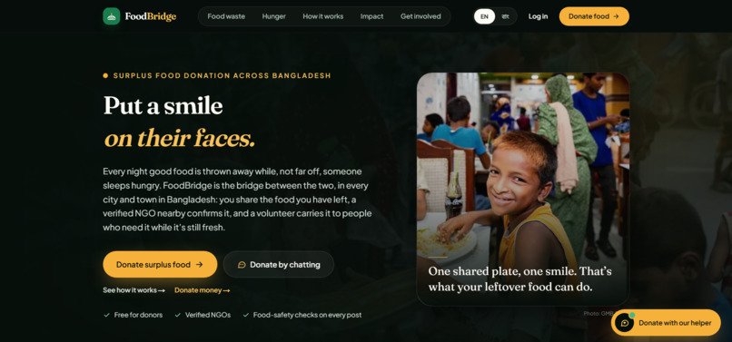 FoodBridge – screenshot 1