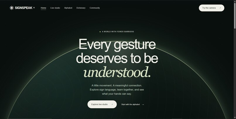 SignSpeak – screenshot 1