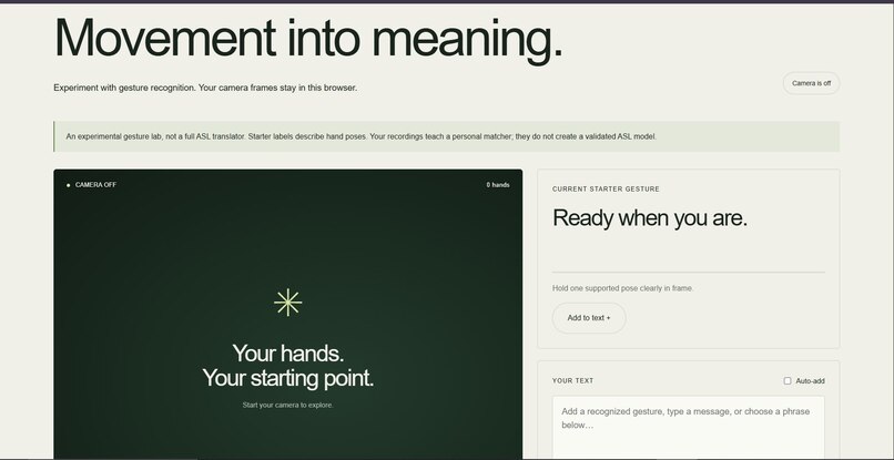 SignSpeak – screenshot 2