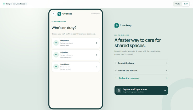 CivicSnap - Campus Care – screenshot 4