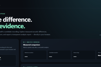 SvaraTrace: Temporal Speech Analytics