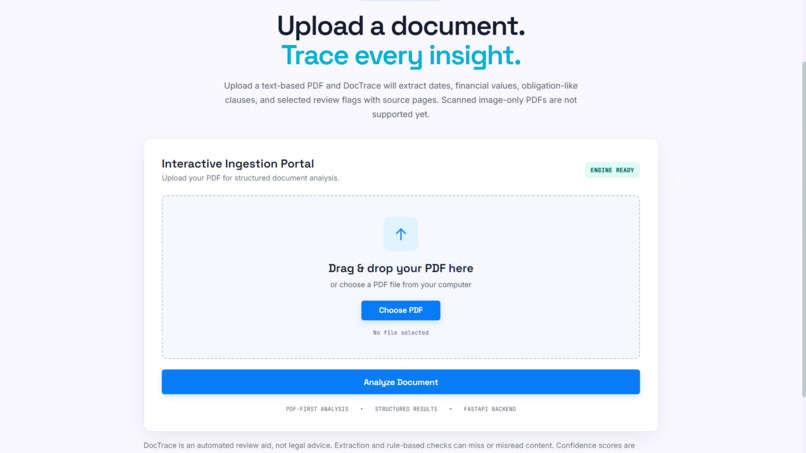 DocTrace: Clear, Verifiable Document Histories – screenshot 1