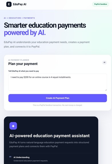 EduPay AI — Smart Education Payments – screenshot 1