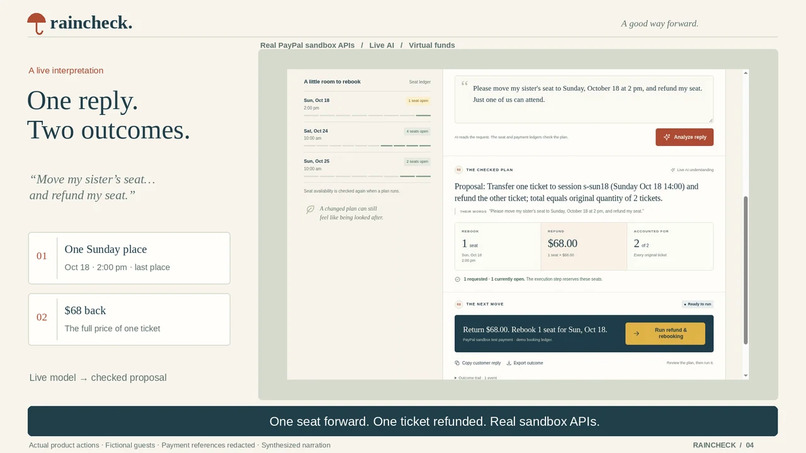 Raincheck – screenshot 1