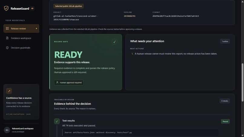 ReleaseGuard AI – screenshot 2