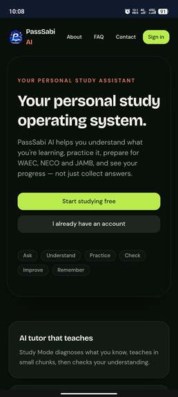 PassSabi-AI  – screenshot 1