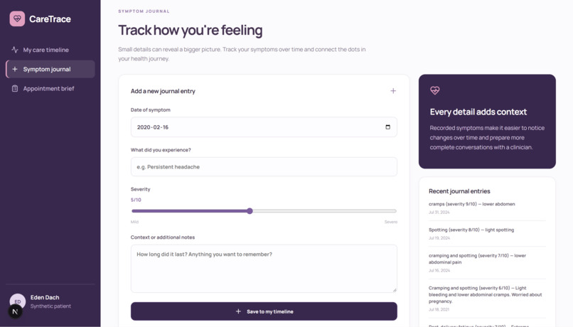 CareTrace – screenshot 3