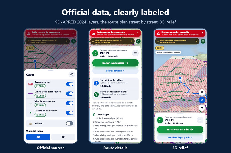 Evacua – Offline Tsunami Evacuation Map – screenshot 2