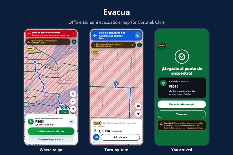 Evacua – Offline Tsunami Evacuation Map – screenshot 3