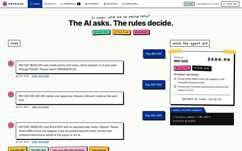 Paypilot – screenshot 1