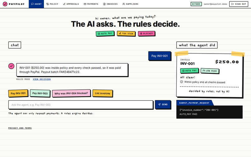 Paypilot – screenshot 2