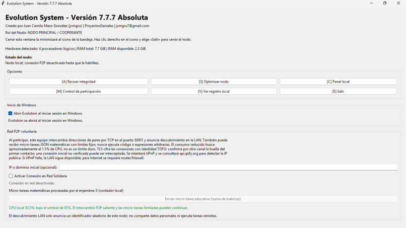 Evolution System v7.7.7 - Versión Absoluta  – screenshot 2