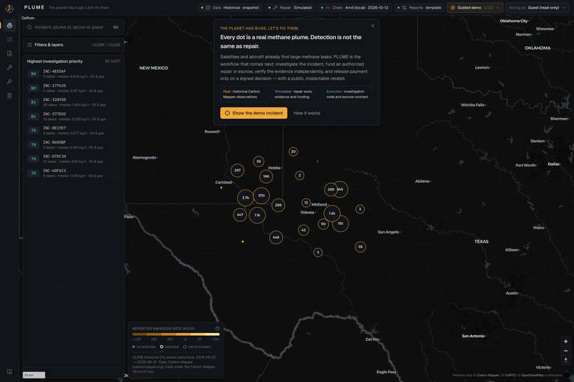 PLUME: Earth's First Climate Bug-Bounty Network – screenshot 2