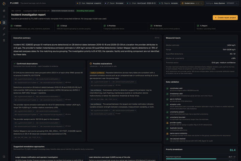 PLUME: Earth's First Climate Bug-Bounty Network – screenshot 5