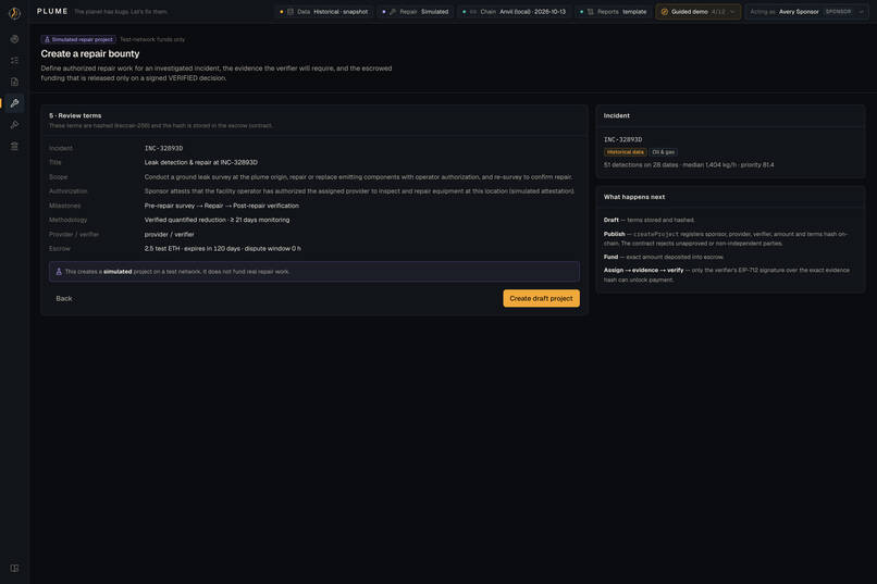 PLUME: Earth's First Climate Bug-Bounty Network – screenshot 6