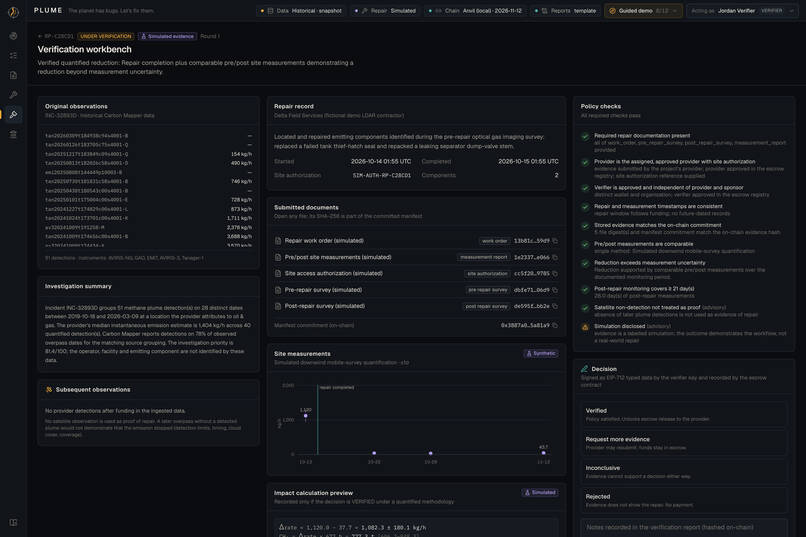 PLUME: Earth's First Climate Bug-Bounty Network – screenshot 9