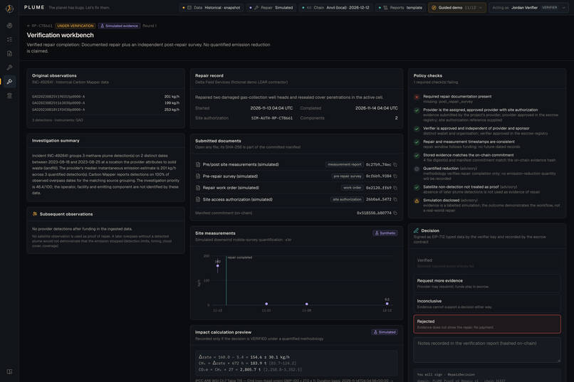 PLUME: Earth's First Climate Bug-Bounty Network – screenshot 13
