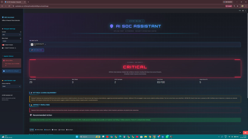 SentinelAI — AI-Powered SOC Platform – screenshot 6
