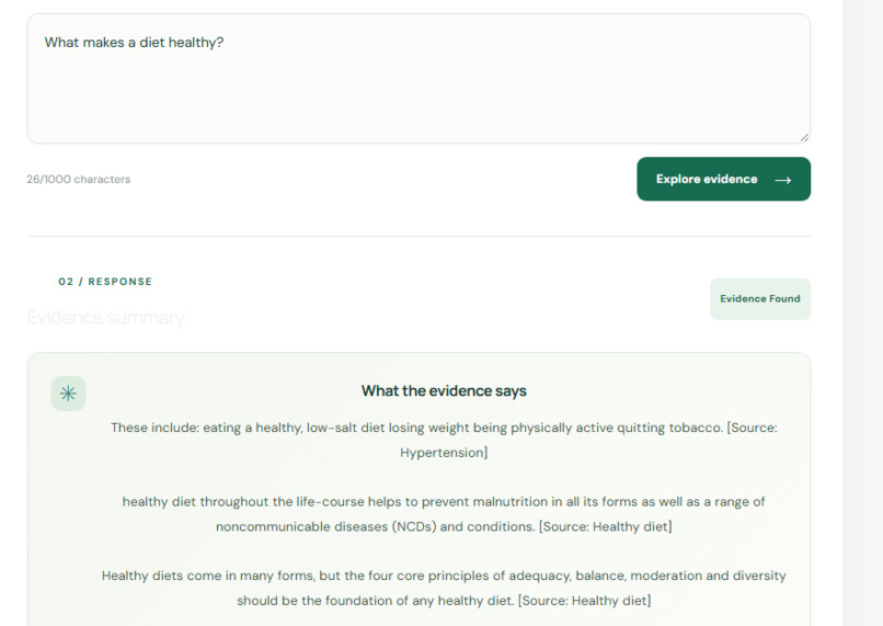 MedEvidence AI – screenshot 3