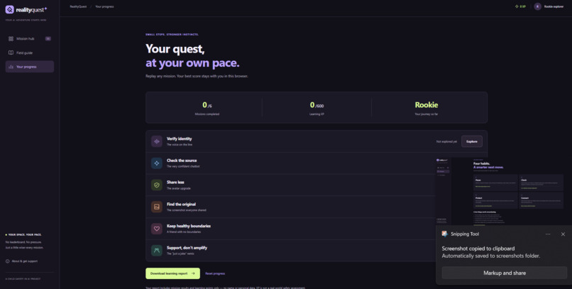 RealityQuest – screenshot 1