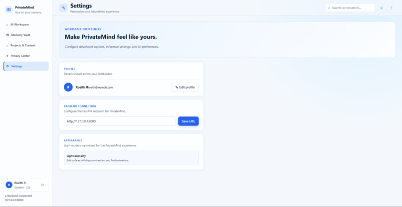 PrivateMind – screenshot 4