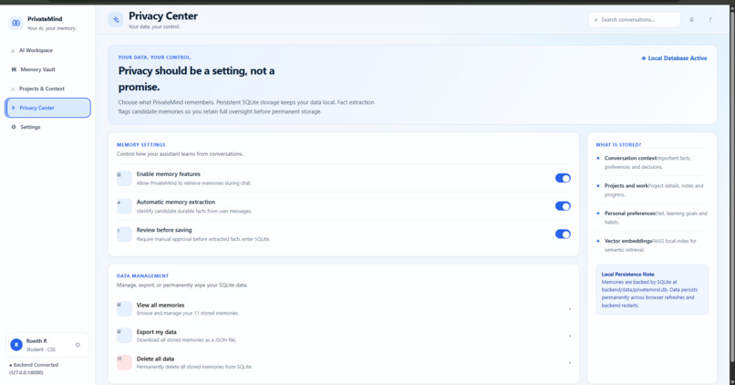 PrivateMind – screenshot 5