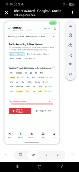 OratoMetric: Contrastive Speech Analytics & Flaw Grounding – screenshot 2