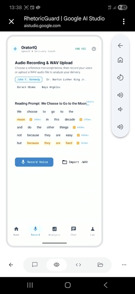 OratoMetric: Contrastive Speech Analytics & Flaw Grounding – screenshot 3