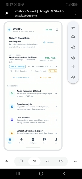 OratoMetric: Contrastive Speech Analytics & Flaw Grounding – screenshot 4