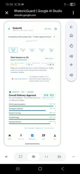 OratoMetric: Contrastive Speech Analytics & Flaw Grounding – screenshot 5