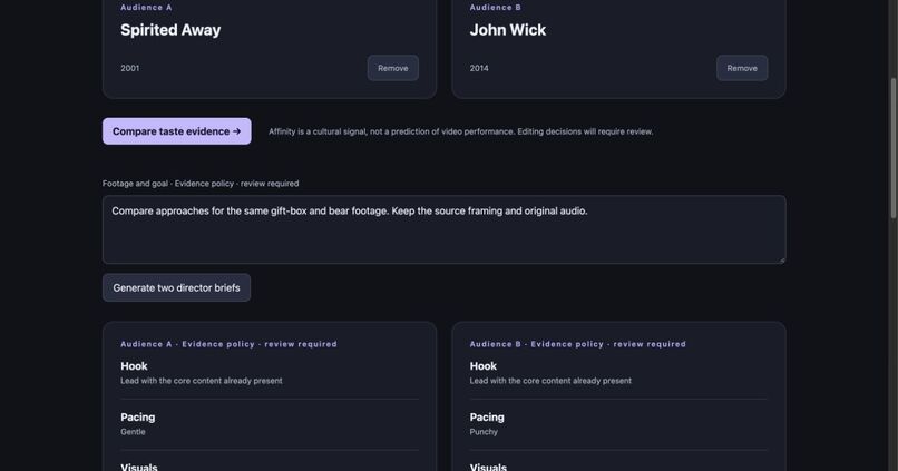 Timeline Studio — Taste Director – screenshot 1