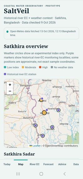 SaltVeil: Coastal Salinity Early Warning – screenshot 5