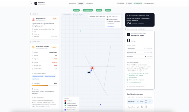 RescueAI — Explainable Roadside Response Intelligence – screenshot 3