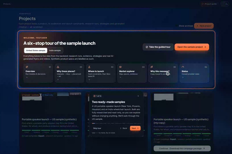 LaunchLens: Launch where your audience already is – screenshot 2