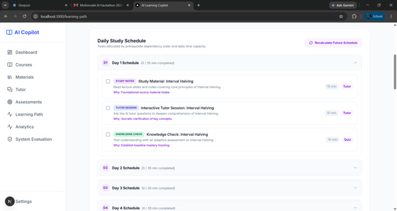 AI LEARNING COPILOT – screenshot 5