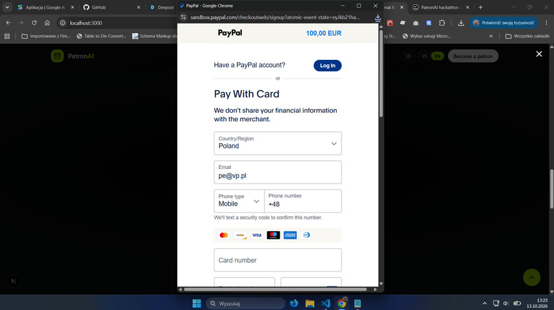 PatronAI - AI Agent Micro-Sponsorship Platform – screenshot 2