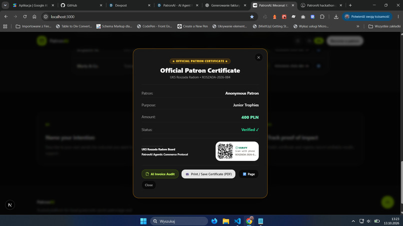 PatronAI - AI Agent Micro-Sponsorship Platform – screenshot 3