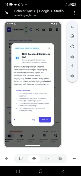 AegisAI: Multimodal Source-Grounded Tutor   Engine – screenshot 1