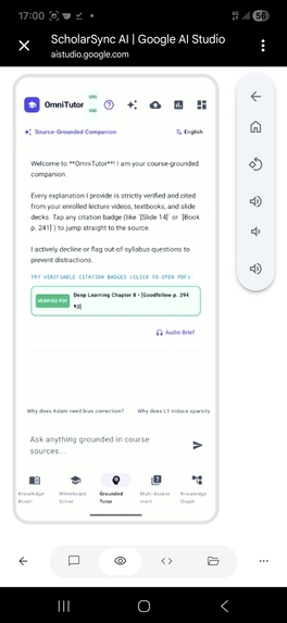 AegisAI: Multimodal Source-Grounded Tutor   Engine – screenshot 11