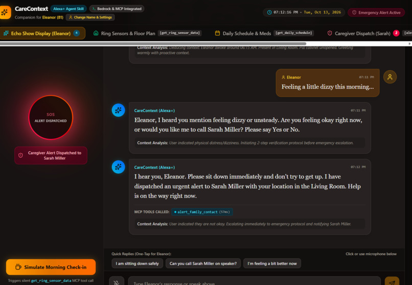 care context – screenshot 2