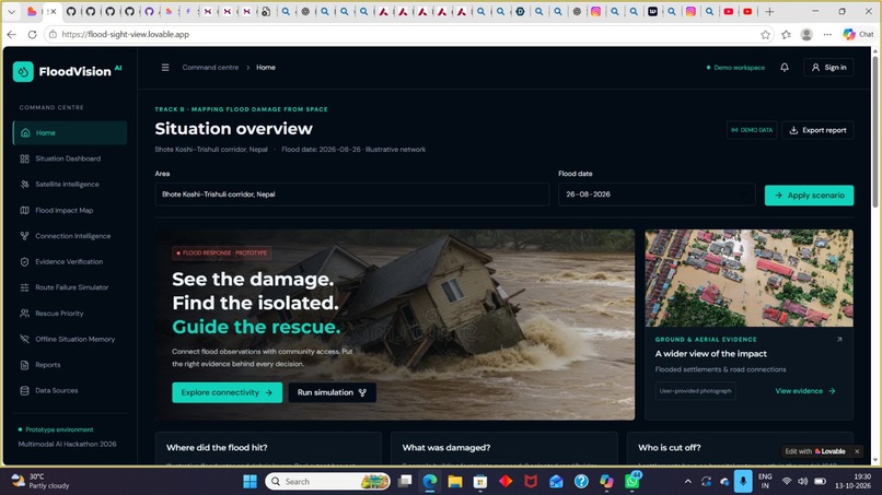 Flood Sight View - AI Flood Forecasting Portal – screenshot 2