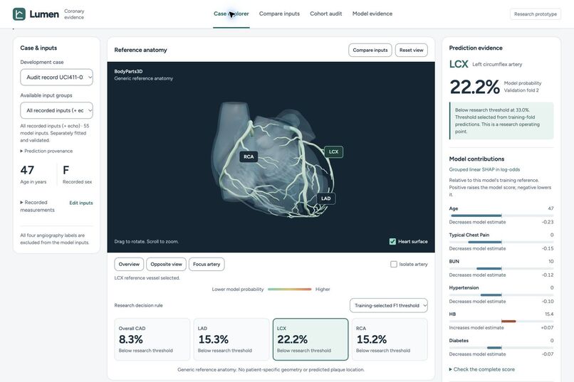 Lumen: Coronary Evidence Explorer – screenshot 2