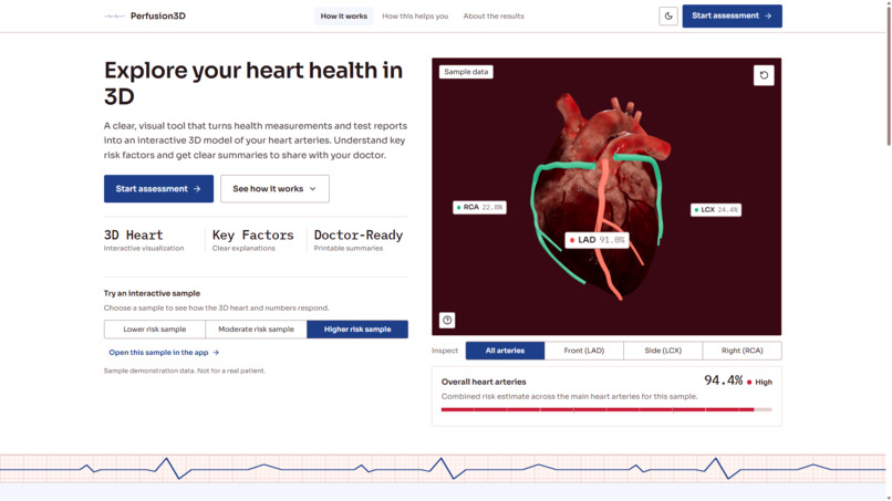Perfusion3D: Spatial Coronary Ischemia Tool – screenshot 2