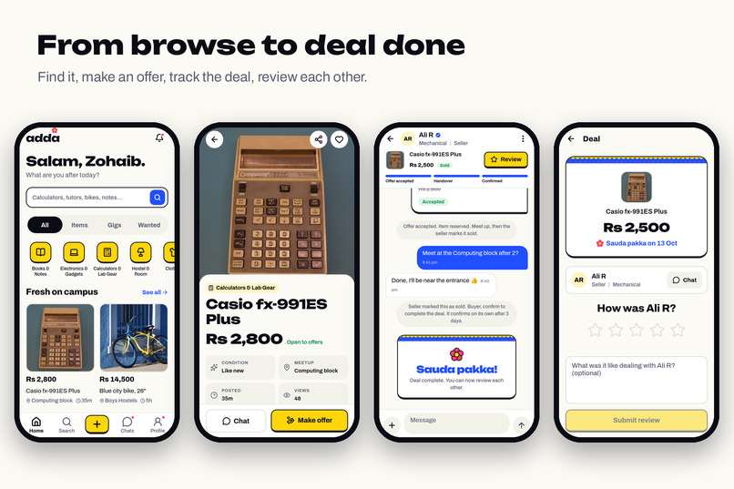 Adda: a marketplace just for your campus – screenshot 2